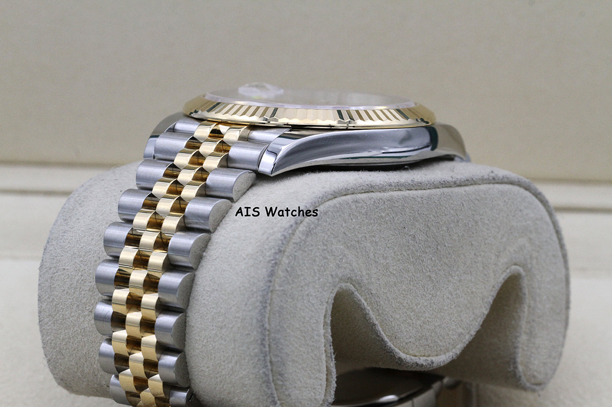 Rolex 126333 DateJust 41MM 18K YG/SS Silver Stick Dial Jubilee Bracelet 2022 Box & Papers