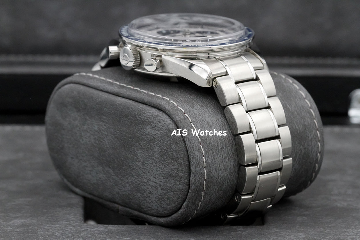 Omega Speedmaster CK2998 Blue SS Bracelet / Leather 311.33.40.30.02.001 Box&Papers