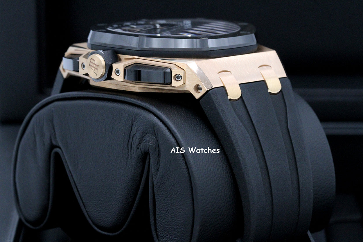 Audemars Piguet 26420RO.OO.A002CA.01 Royal Oak Offshore Rose Gold 43MM Black BP
