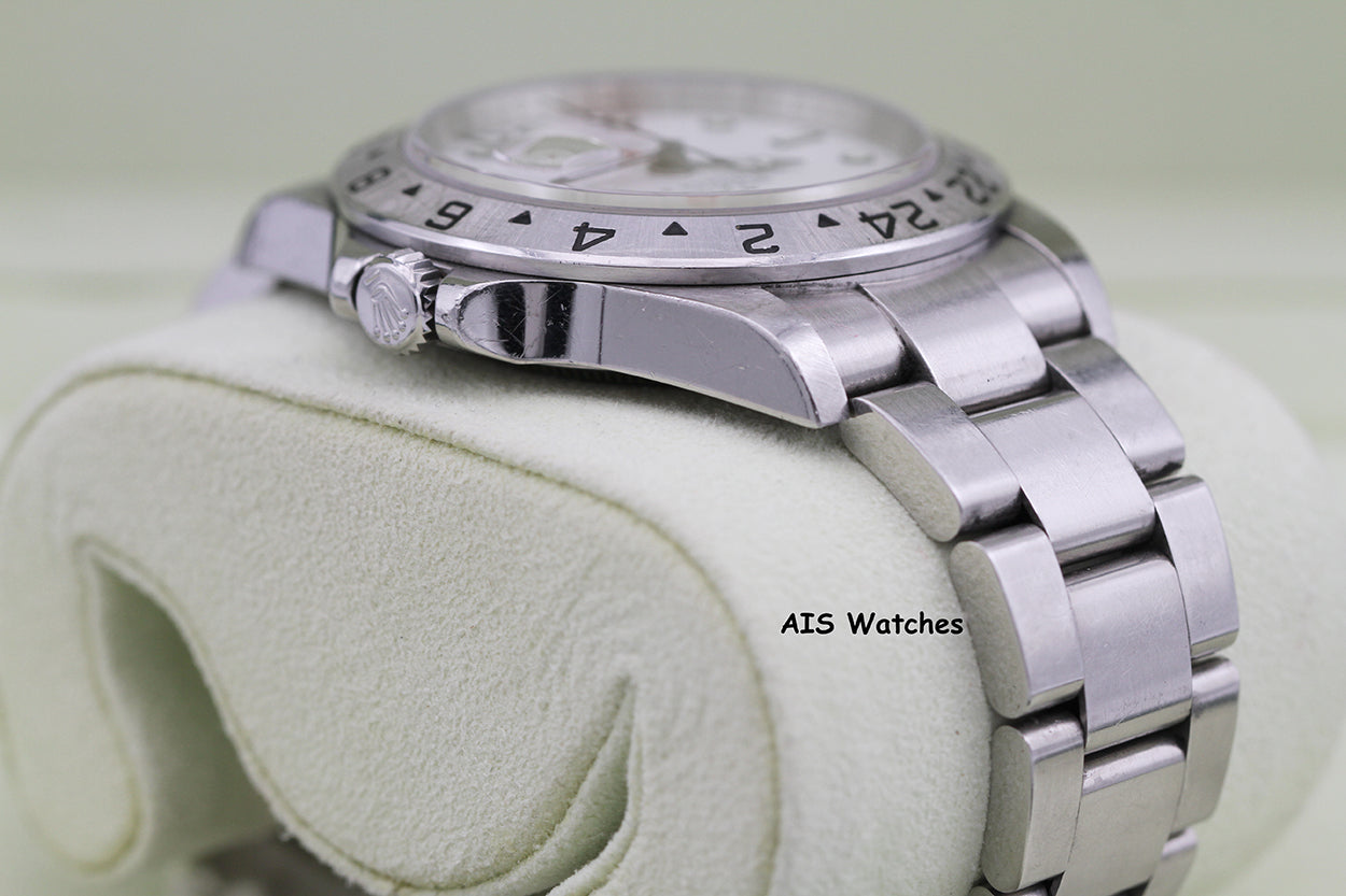 Rolex Explorer II 16570 Polar White Dial 40MM M Serial 3186 Box & Papers