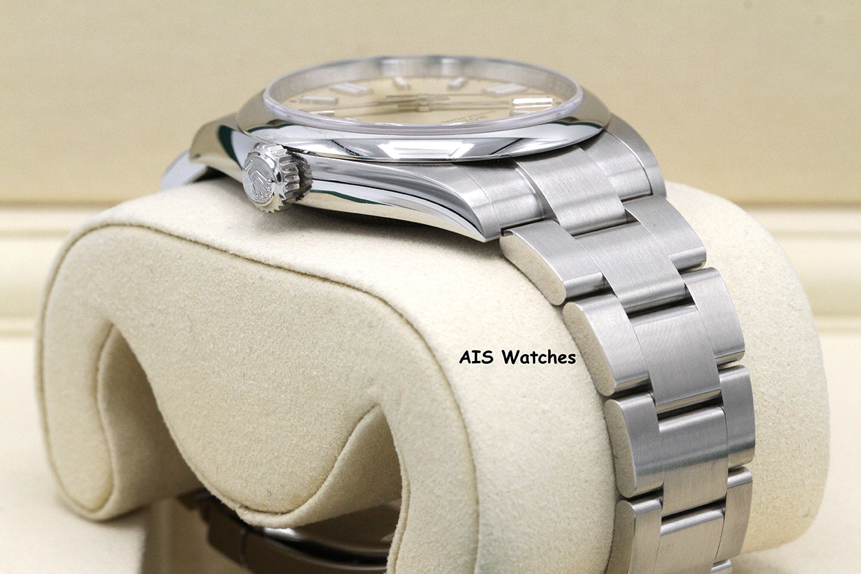 BNIB Rolex 134300 Oyster Perpetual 41 MM Beige Dial Box & Paper