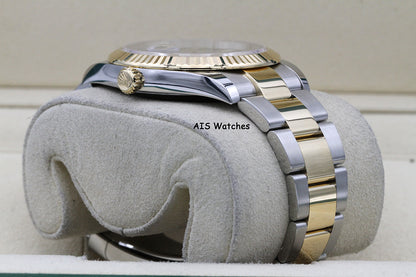 Rolex 126333 DateJust 41MM 18K YG/SS Slate Roman Wimbeldon Dial Oyster B&P
