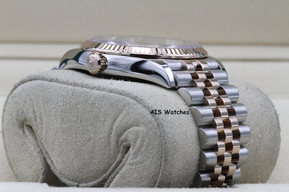 Rolex 126231 DateJust 36MM 18K RG/SS Rhodium Stick Dial Jubilee Bracelet B&P