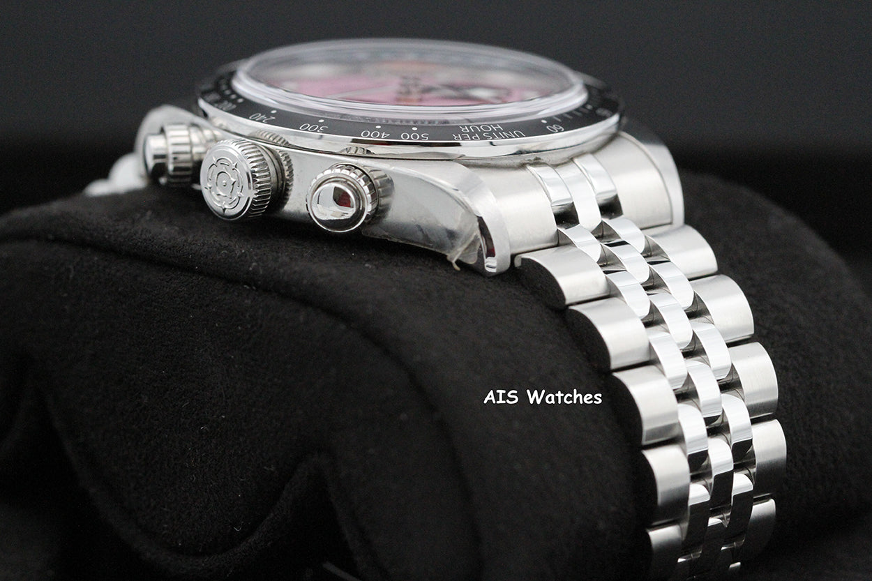 Tudor 79360N Black Bay Chronograph 41MM Pink Dial SS Jubilee Bracelet B&P