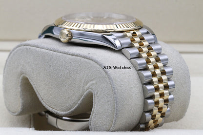Rolex 126333 DateJust 41MM 18K YG/SS Champagne Stick Dial Jubilee Bracelet B&P