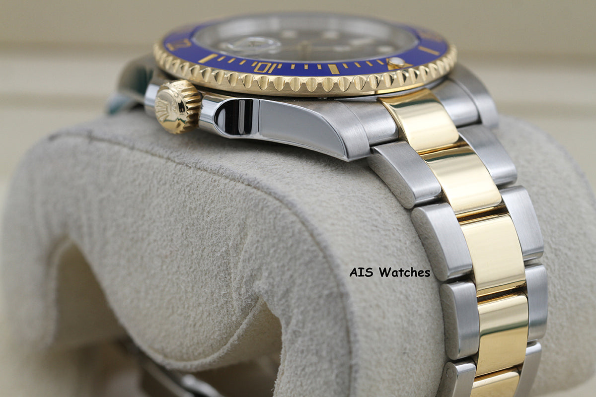 Rolex Submariner 18K YG/SS 116613LB SunBurst Blue Dial Ceramic 40MM 2018 B&P