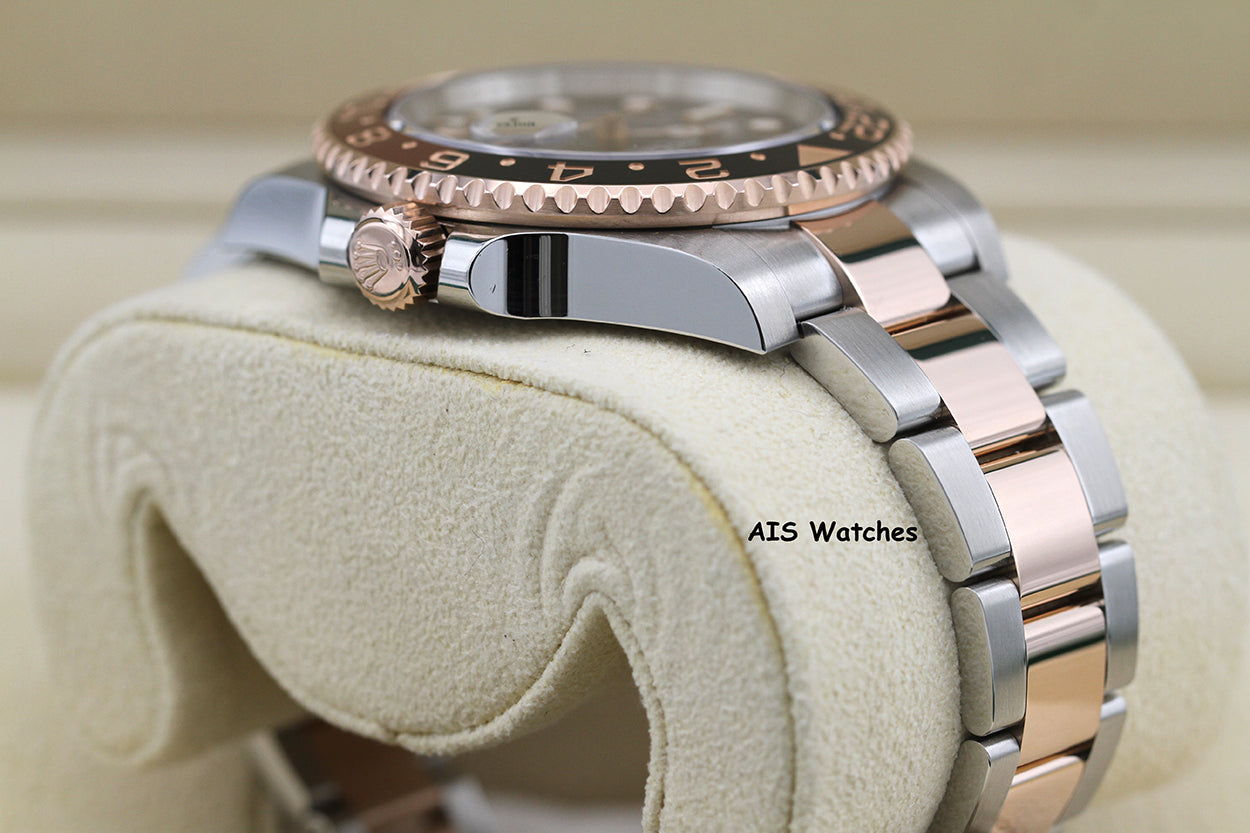 Rolex 126711 CHNR GMT Master II 18K Rose Gold / SS RootBeer Ceramic 2022 B&P