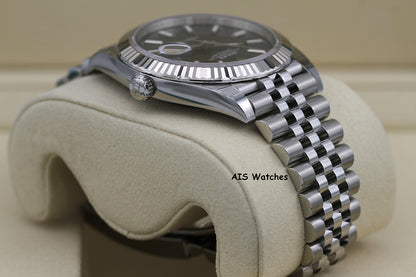 BNIB Rolex Datejust 41MM 126334 Green Stick Dial Jubilee Box & Paper