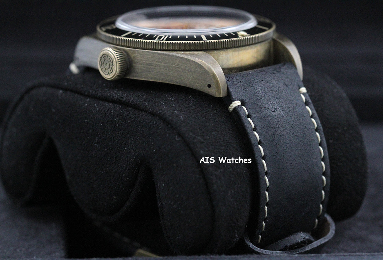 Tudor 79250BA Black Bay Bronze Black Leather Strap 43MM Box & Papers