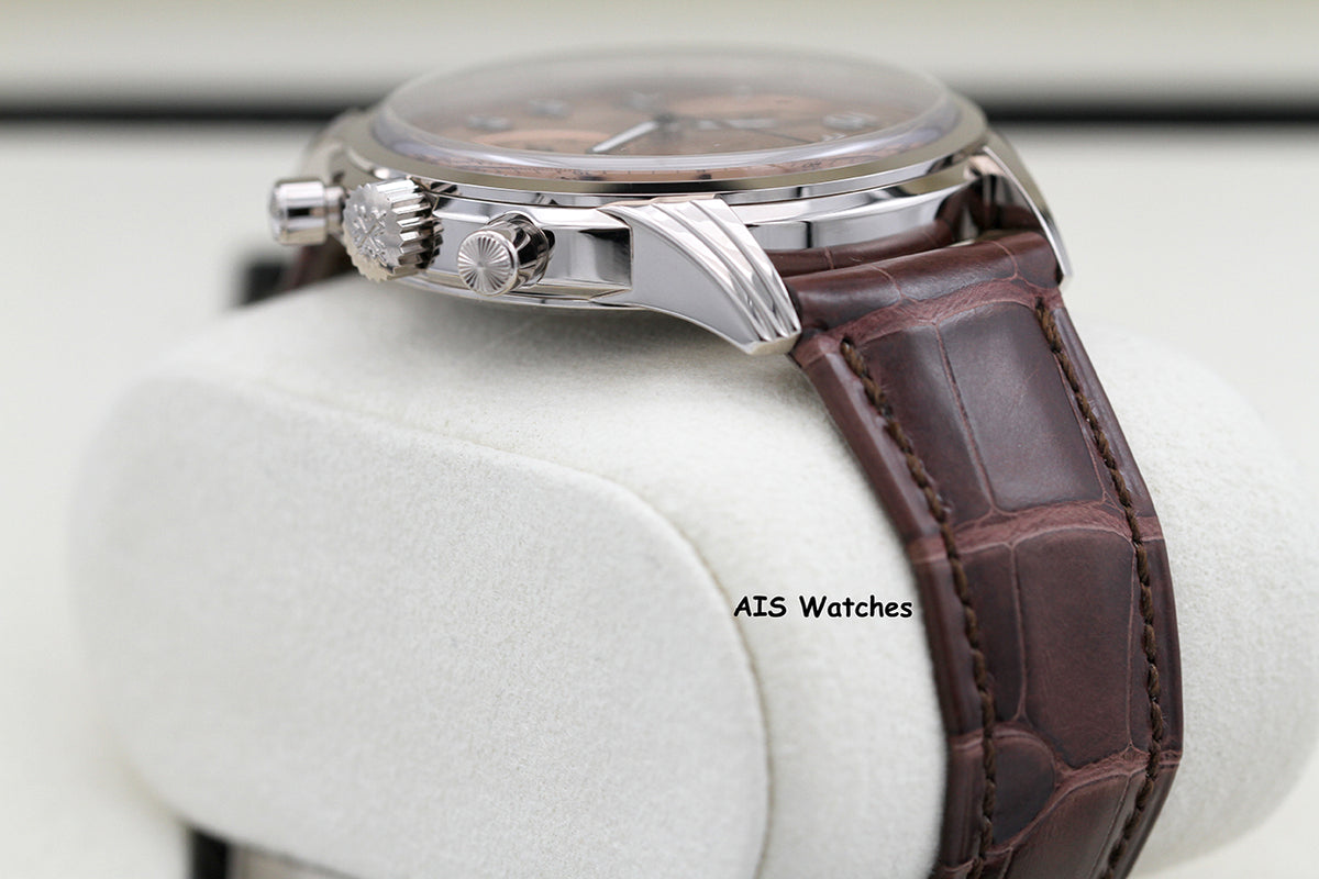 BNIB Patek Philippe Chronograph 5172G White Gold Salmon Dial Box & Papers