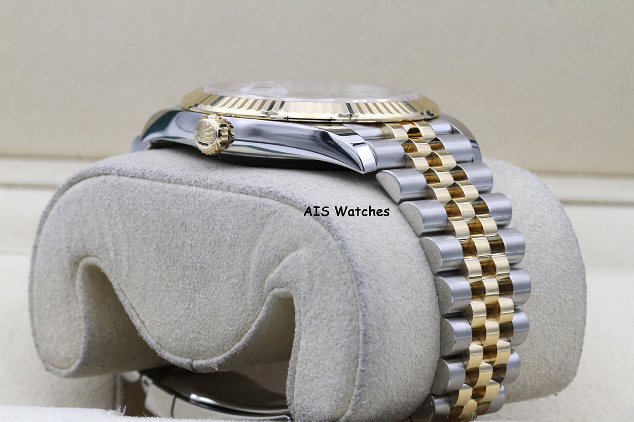 Rolex 126333 DateJust 41MM 18K YG/SS Silver Stick Dial Jubilee Bracelet 2022 Box & Papers