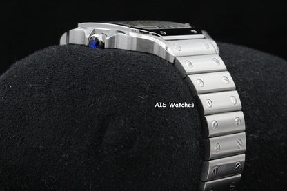 Cartier Santos De Cartier Medium Steel WSSA0029 White Dial 35.1MM Box & Papers