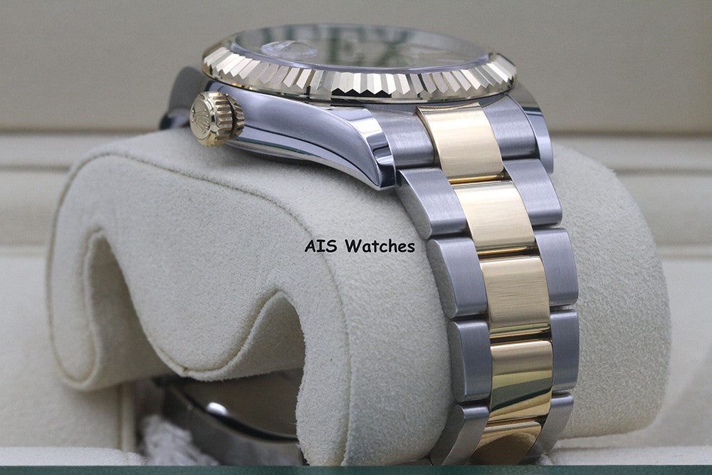 Rolex 326933 Sky-Dweller 18K Yellow Gold / SS Oyster Champagne Dial B&P