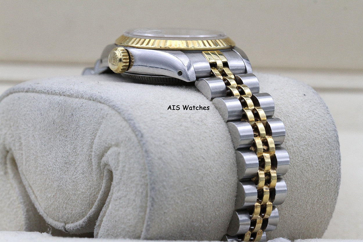 Rolex Ladies Two-Tone DateJust 69173 White Computer Dial 26MM R Serial - 1988 with Papers