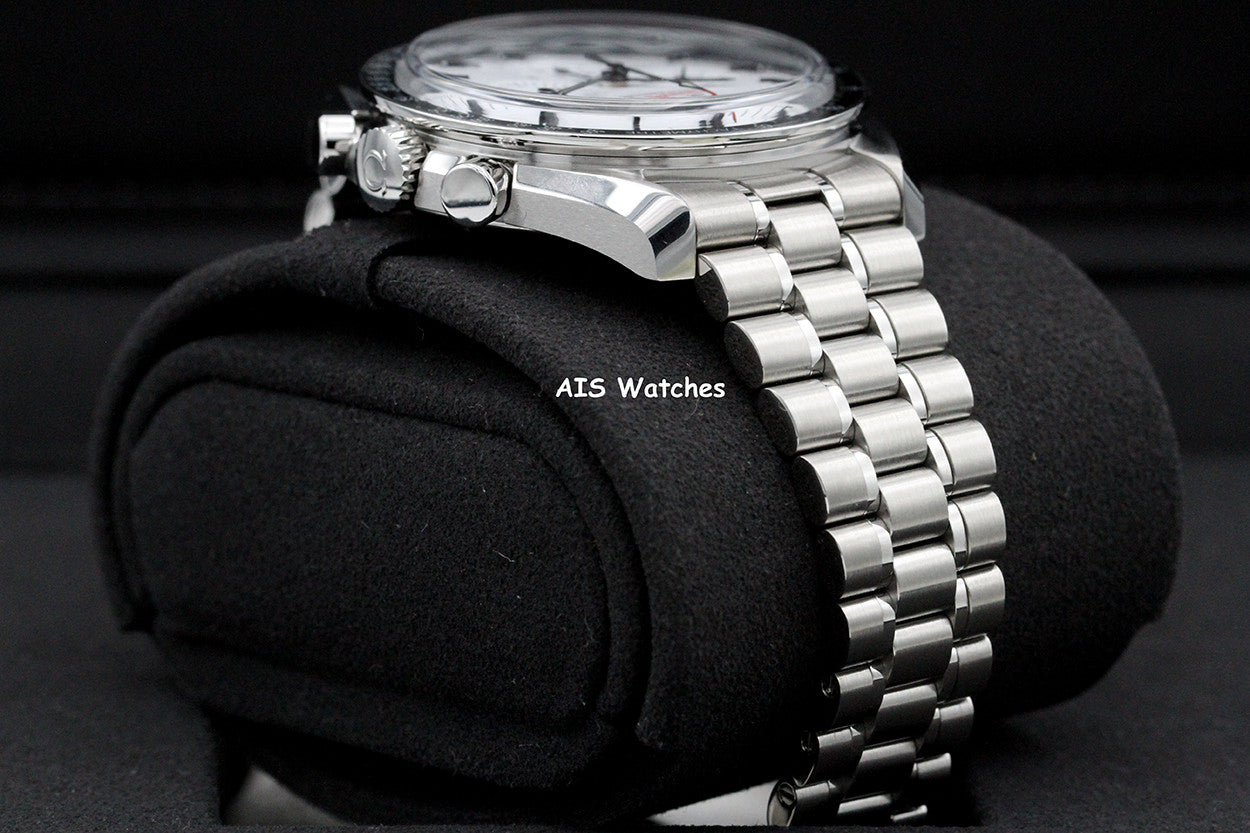 BNIB Omega SpeedMaster 3861 MoonWatch 310.30.42.50.04.001 White Dial Sapphire BP