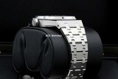 BNIB Audemars Piguet 15550ST Royal Oak Ice Blue Dial 37MM Box & Papers