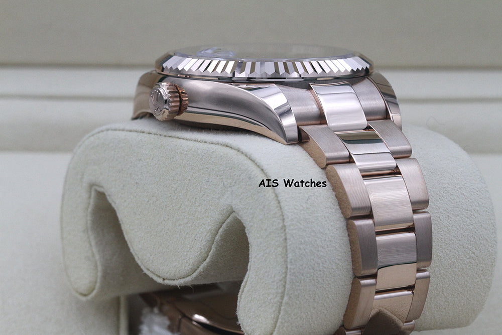 Rolex 326935 Sky-Dweller 18K Rose Gold Rhodium Dial Box & Papers