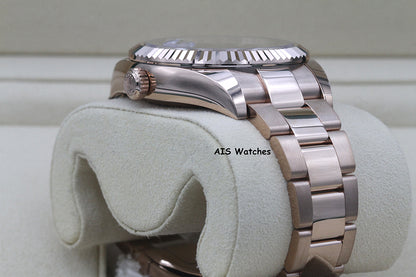 Rolex 326935 Sky-Dweller 18K Rose Gold Rhodium Dial Box & Papers