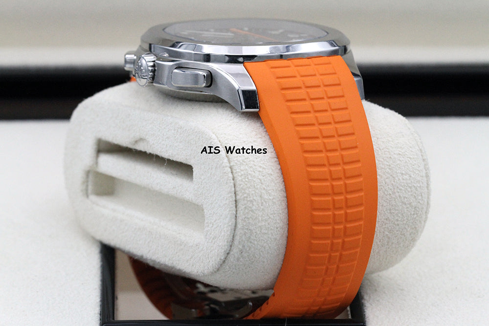 Patek Philippe 5968A Aquanaut Chronograph SS 42.2MM Orange Strap B&P