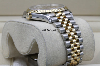 Rolex 126233 DateJust 36MM 18K YG/SS Champagne Stick Dial Jubilee Bracelet B&P