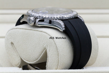 BNIB Rolex Yachtmaster 226679TBR Baguette Diamonds White Gold OysterFlex 42MM