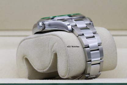 Rolex Milgauss Z-BLUE 116400GV Green Crystal Blue Dial 2021 Box & Papers