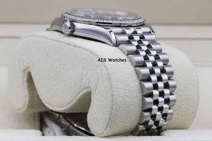 Rolex Datejust 36MM 126284RBR Diamond Bezel Jubilee Palm Green Dial B&P