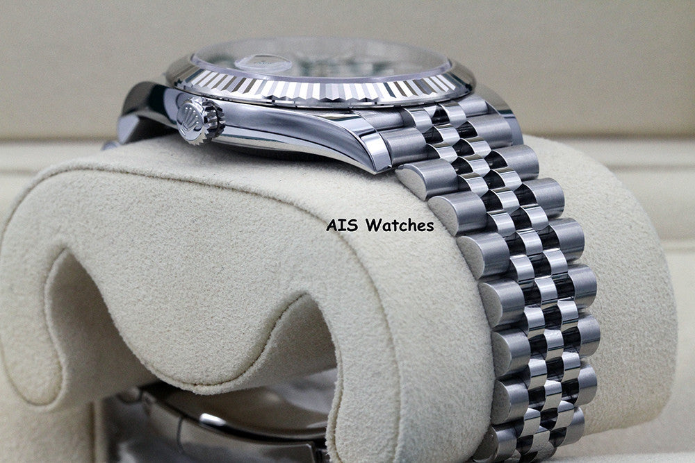 BNIB Rolex Datejust 41MM 126334 White Stick Dial Jubilee Box & Paper