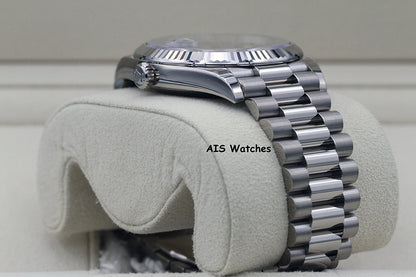 BNIB Rolex 228239 DayDate 40MM DD40 White Gold Black Stick Dial
