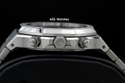 BNIB Audemars Piguet 26240ST 41MM Royal Oak Chronograph Blue Dial B&P