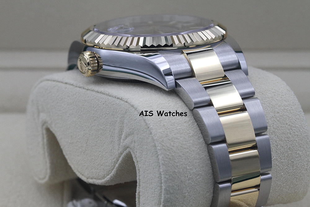 Rolex 326933 Sky-Dweller 18K Yellow Gold / Stainless Steel Black Dial B&P