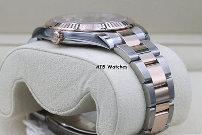 BNIB Rolex 126331 DateJust 41MM 18K RG / SS Chocolate Diamond Dial Oyster B&P