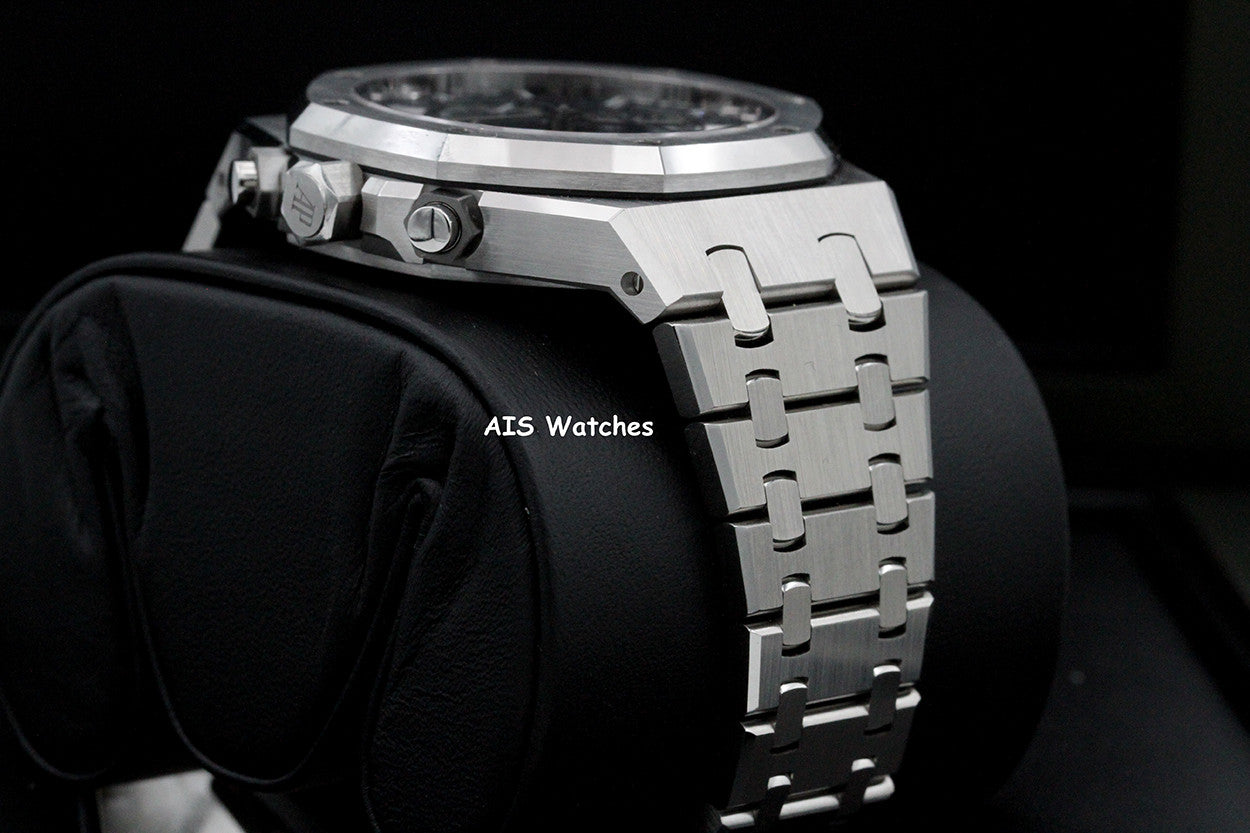 BNIB Audemars Piguet 26715ST Royal Oak Chronograph Blue Dial 38MM Box & Papers