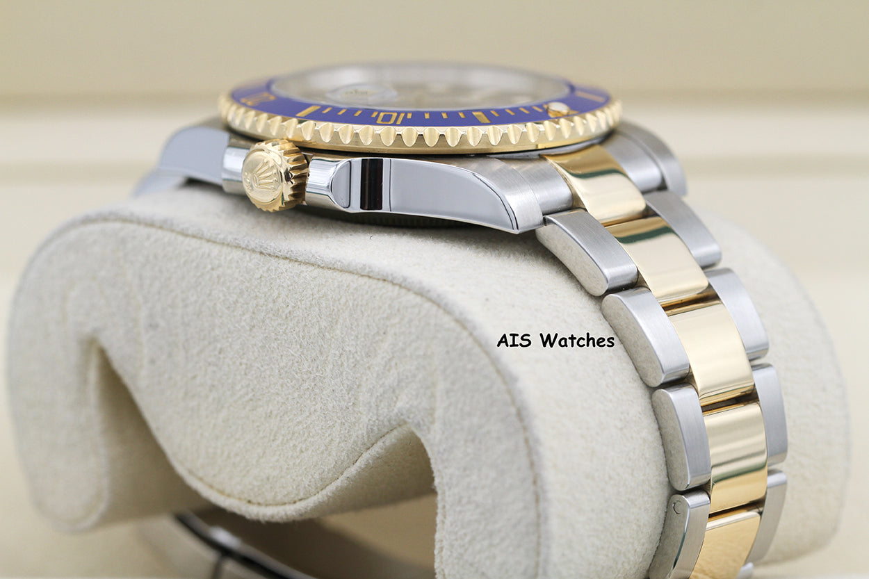 Rolex Submariner 18K YG/SS 116613LB SunBurst Blue Dial Ceramic 40MM 2020 B&P