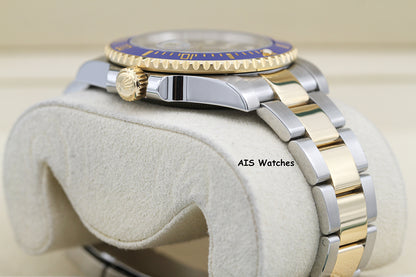 Rolex Submariner 18K YG/SS 116613LB SunBurst Blue Dial Ceramic 40MM 2020 B&P