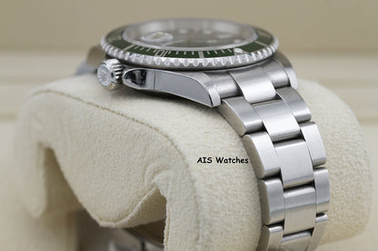 Rolex Submariner 16610LV 50th Anniversary Kermit D Serial Box & Papers