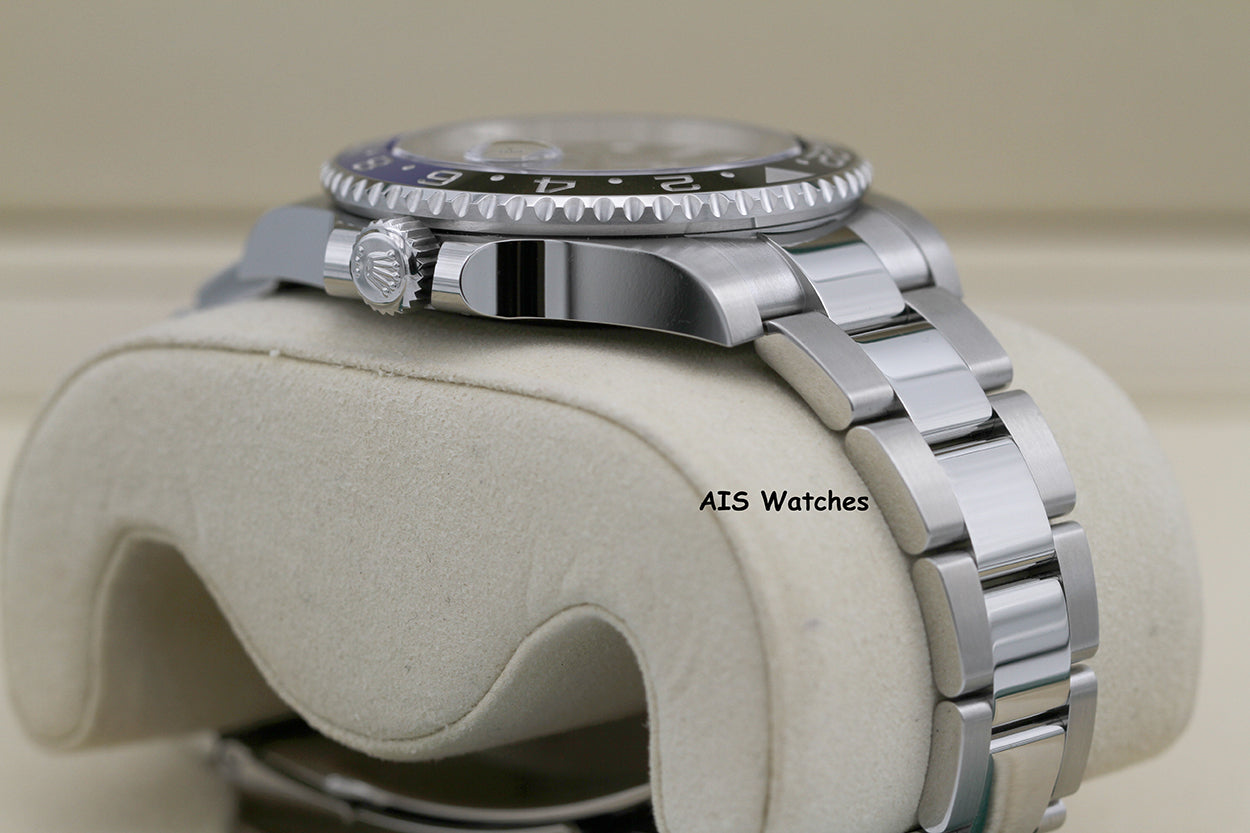 BNIB Rolex GMT Master II 126710BLNR Batman Oyster Bracelet Ceramic Bezel BP