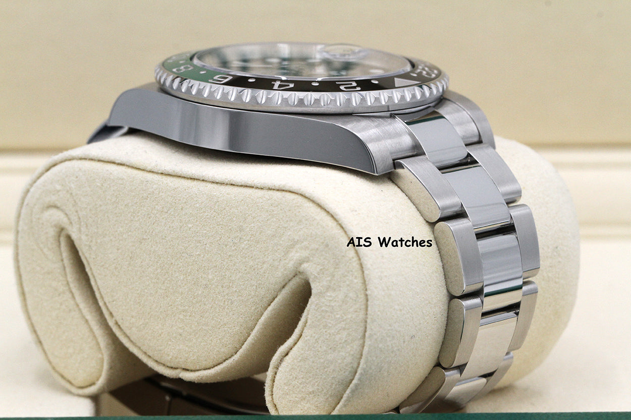 BNIB Rolex GMT Master II 126720VTNR Sprite Lefty Oyster Black / Green B&P