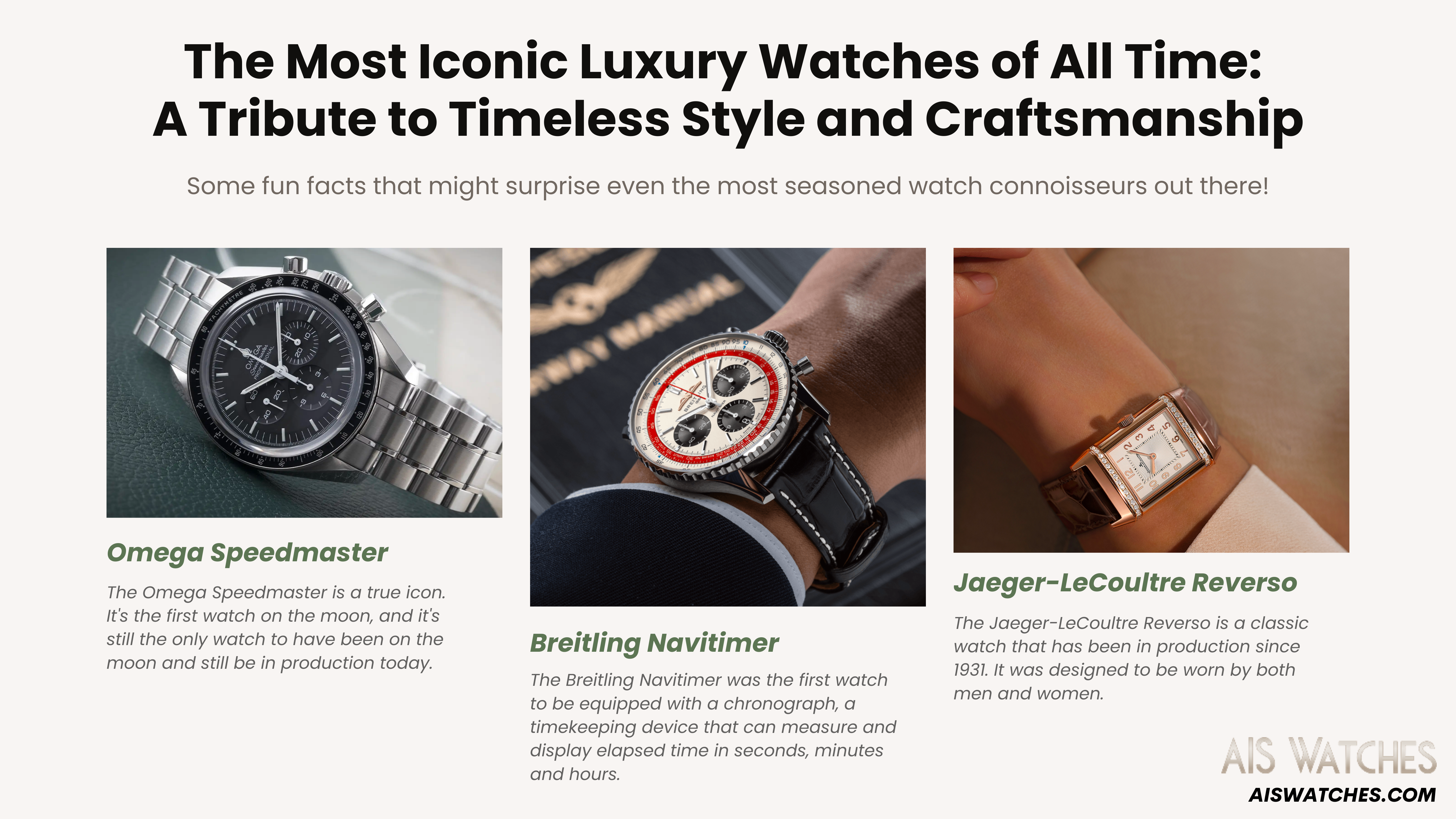 Iconic Luxury Watch Design